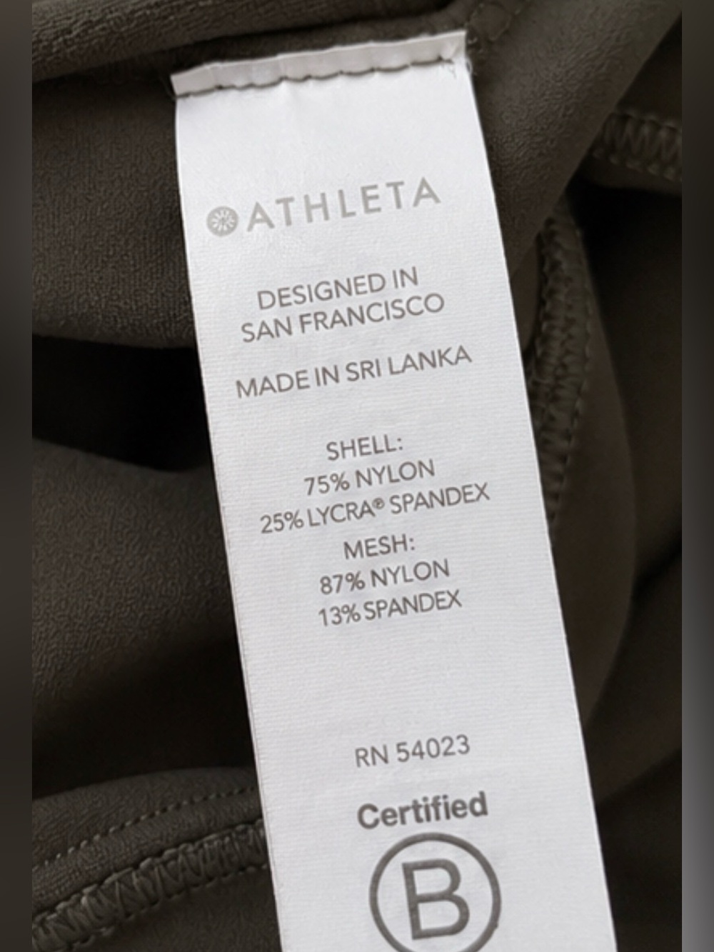Athleta Conscious Crop D-DD Sports Bra Tank | Dark Gray | Size Small - Picture 5 of 6